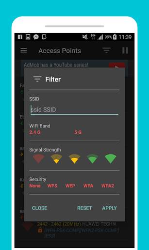 WiFi Analyzer screenshot 1