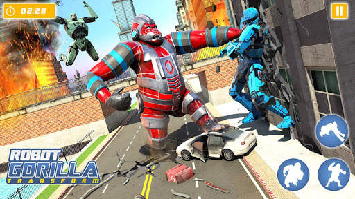 Gorilla Robot Car Transform screenshot 2