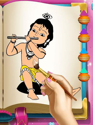 Gopi Krishna Coloring Pages - Radha Krishna Games screenshot 5