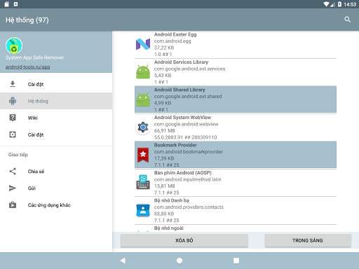 Trình quản lý ứng dụng hệ thống screenshot 22