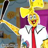 neighbor siren Sponge head Escape : granny scary 4.0