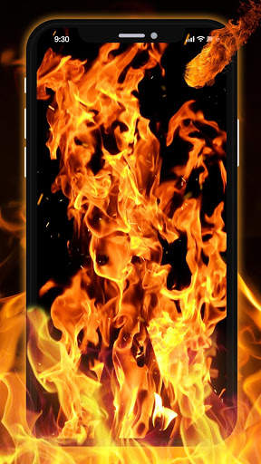 Burning flame Live Wallpaper screenshot 1