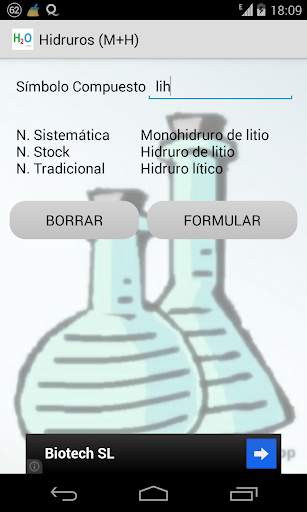 Formulación Química Inorgánica screenshot 2