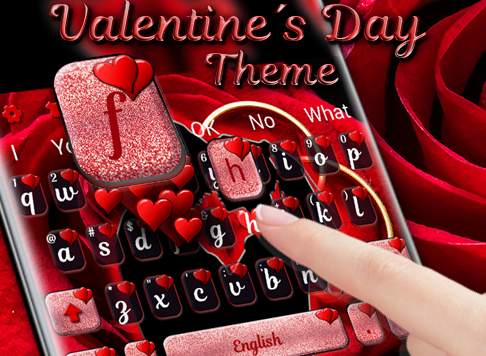 Valentine's Day Love Keyboard Theme screenshot 5