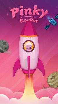 Pinky Rocket GO Launcher Theme screenshot 1