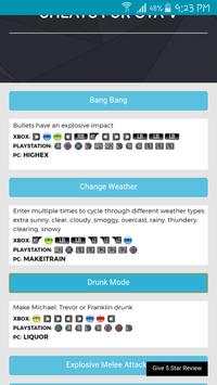 Cheats For GTA 5 screenshot 2