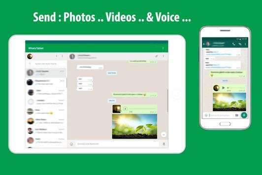 Dual Accounts : WhatsApp for Tablet screenshot 1