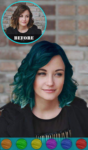 Cabina di cambia colore dei capelli screenshot 9