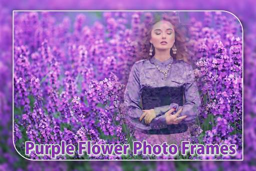 Purple Flowers Photo Frame screenshot 2
