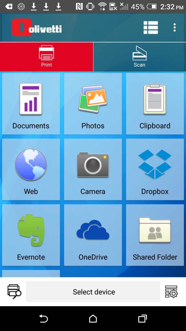 Olivetti Mobile Print screenshot 1