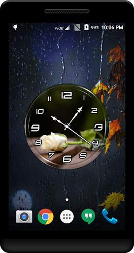 White Rose Clock Live WP screenshot 2