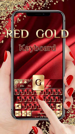 Red Gold Luxury Keyboard स्क्रीनशॉट 1