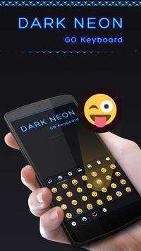 Dark Neon GO Keyboard Theme screenshot 2