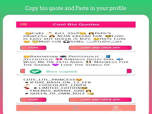 Bios Ideas for Social Media : Tik Bios screenshot 17