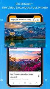 Bio Browser - Lite Video Download, Fast, Private screenshot 2