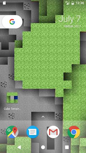 Cube Terrain 3D Live Wallpaper screenshot 1