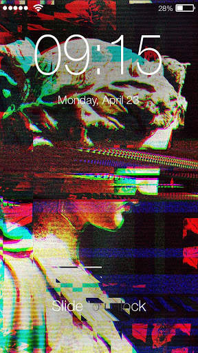 Glitch art Screen Lock screenshot 1