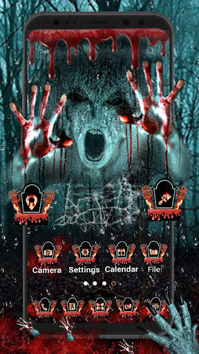 Scary Horror Launcher Theme Li screenshot 2