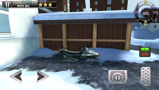 Snowmobile Racing Simulator Parking Games 2017 screenshot 2