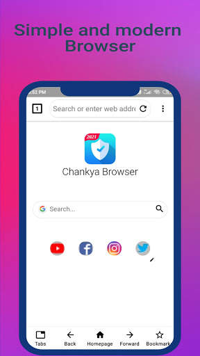 Chankya Browser : Fast and Smart Browser screenshot 1