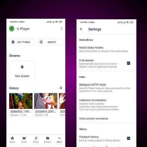 U Player 5 تصوير الشاشة