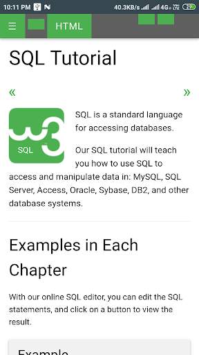 W3Schools 2020 offline screenshot 5