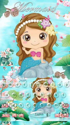 Cute Mermaid Keyboard screenshot 1