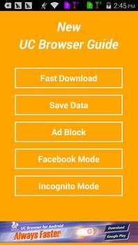 Fast UC Browser mini guide screenshot 1