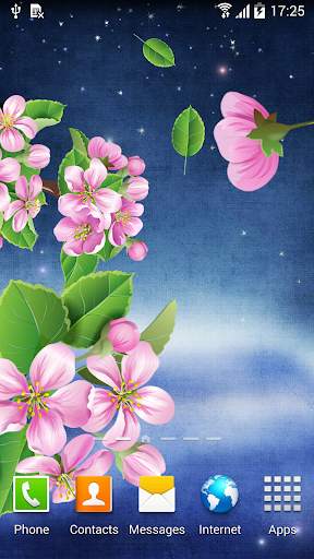 Night Sakura Live Wallpaper screenshot 2