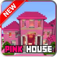 Pink House Map for Minecraft PE logo
