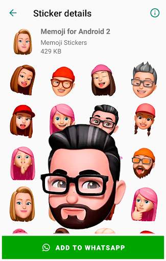 Stickers Memoji for Android WhatsApp WAStickerApps screenshot 1