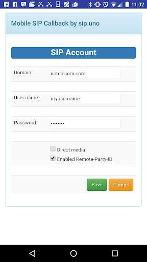 SIP Mobile Callback & CallerID screenshot 1