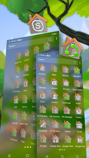 Nature Green House Launcher Theme screenshot 4