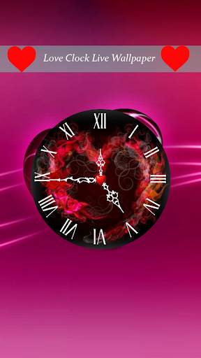 Love Clock Live Wallpaper - Analog Clock screenshot 3