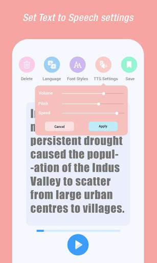 Text to Voice: Mobile Text Reader 4 تصوير الشاشة