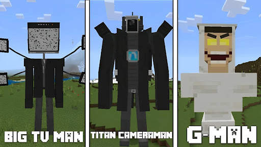 Titan TVman Minecraft Skibidi screenshot 3