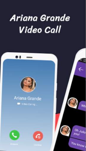Ariana Grande Video Call and Live Chat ☎️ 📱 ☎️ screenshot 1