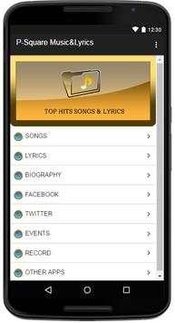 P-Square Music&Lyrics screenshot 1