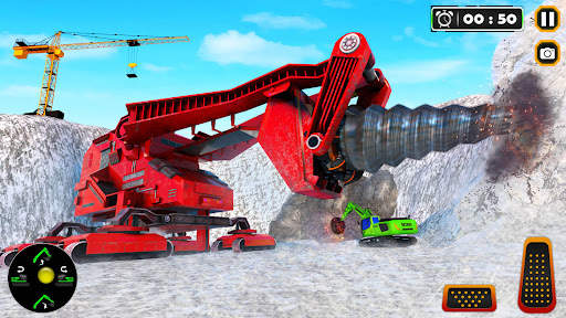 Snow Road Crane Simulator 3D screenshot 4