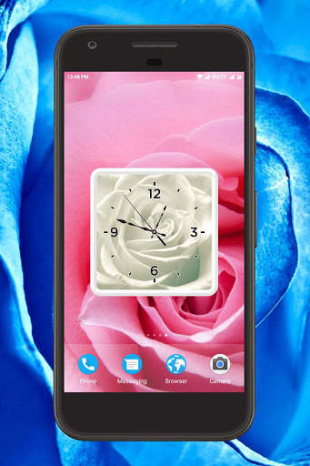Rose Clock Live Wallpaper screenshot 1