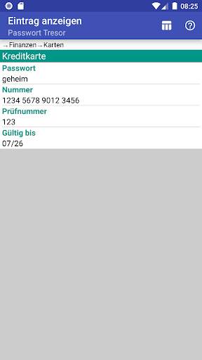 Passwort Tresor screenshot 4