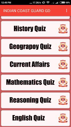 INDIAN COAST GUARD GD (Navik) Exam Guide скриншот 2
