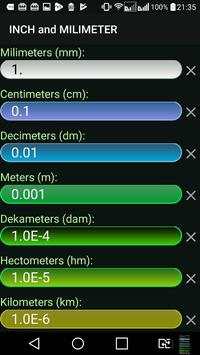 Milimeter and Inch (mm & in) Convertor screenshot 7
