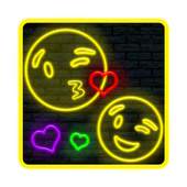 Neon Emoji Keyboard 10001004