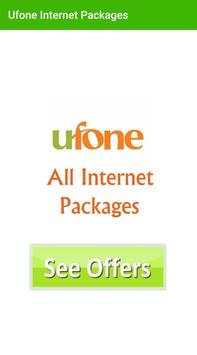 Ufone Internet Packages 2018 screenshot 1