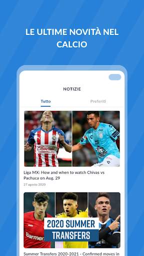 Live Soccer TV: Punteggi screenshot 5