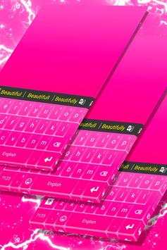 Pink Glow Keyboard Theme screenshot 5