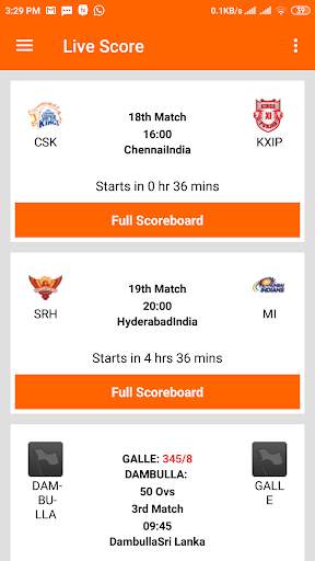 Cricket Live Score screenshot 1