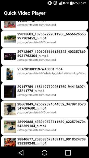 Quick Video Player screenshot 1