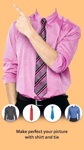 Man Shirt with Tie Photo Editor screenshot 3